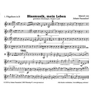 Blasmusik-mein-Leben-Noten-Flglhrn