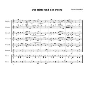 Der Hirte und der Zwerg Notenbeispiel 1